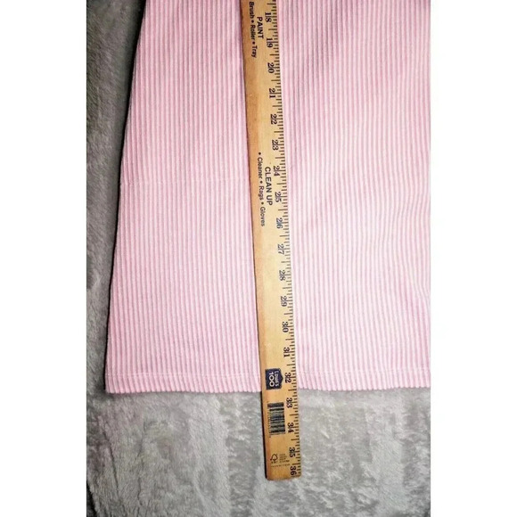 Isaac Mizrahi Women's Short Sleeve Casual T-Shirt Dress Size SP Pink Stripe - Picture 9 of 12